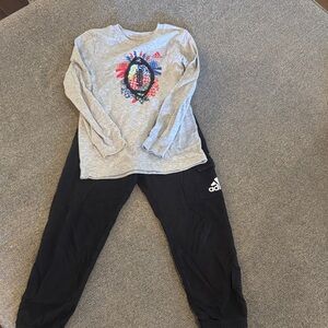Adidas Kids Black Sweatpants